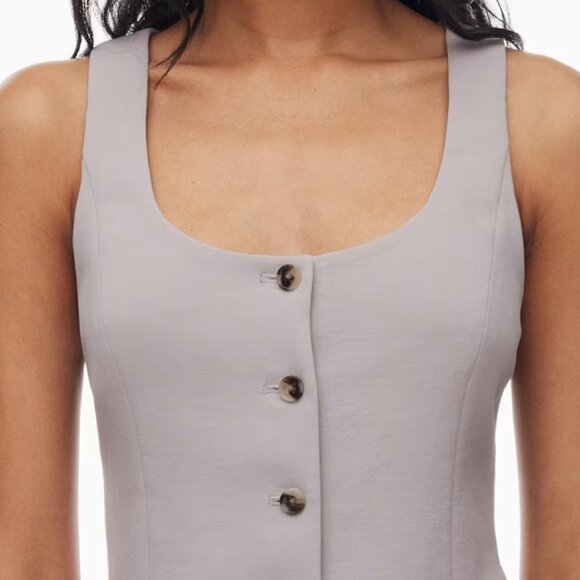 NWT Aritzia WILFRED Rocco Vest Dark Night Navy 6 - Picture 6 of 8